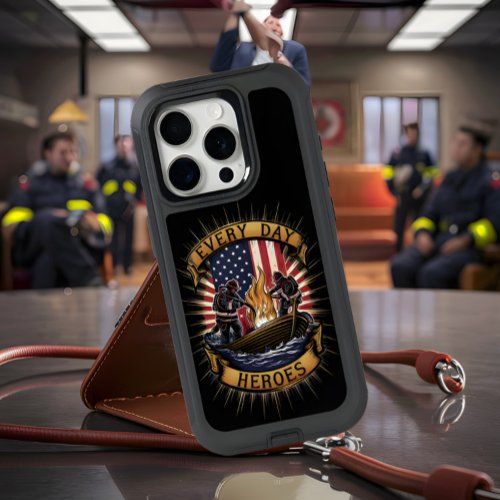 American Firefighters Everyday Heroes iPhone 15 Pro Case