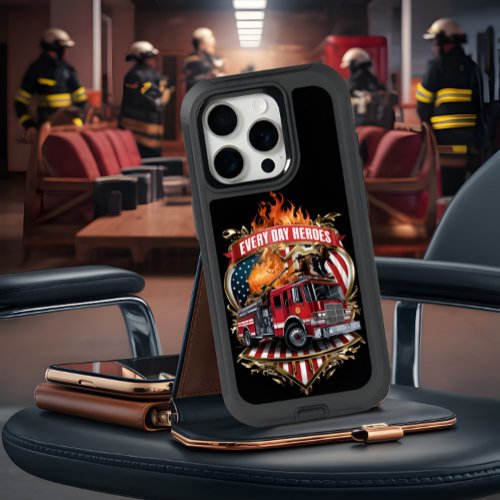 American Firefighters in Action iPhone 15 Pro Case