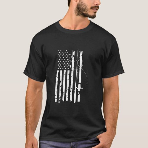 American Fisherman Grunge  T_Shirt