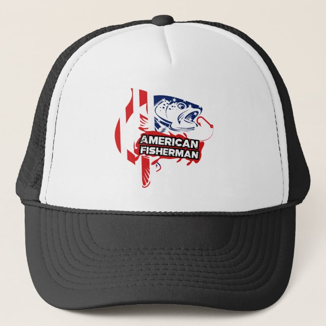 American fisherman trucker hat (Front)