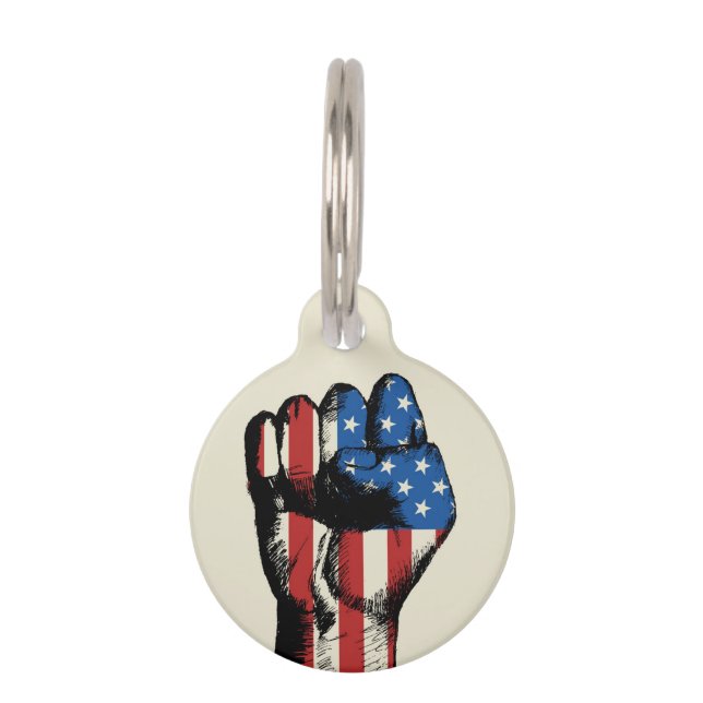 American Fist Pet ID Tag (Front)