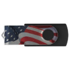 Patriotic American flag swivel USB flash drive | Zazzle.com