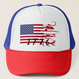 American Flag - 1776 Stylish Trucker Hat