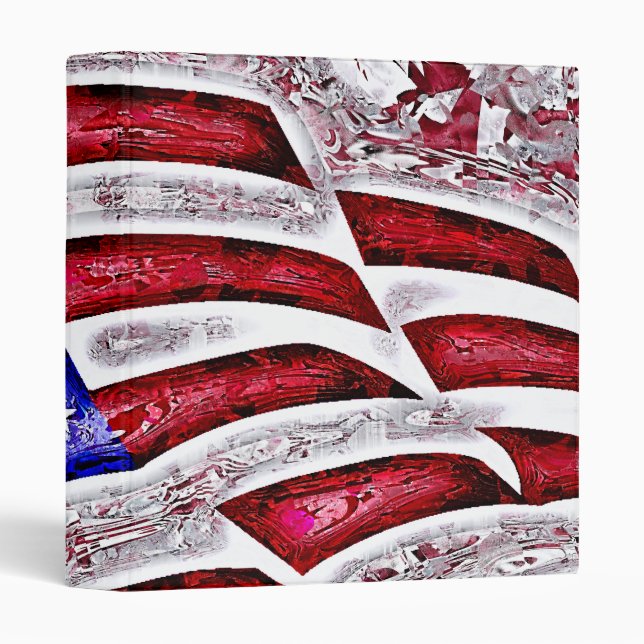 AMERICAN FLAG 1" Ring Binder (Front/Spine)
