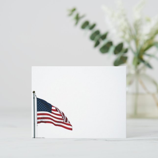 American Flag 2371 Invitation Postcard (Standing Front)