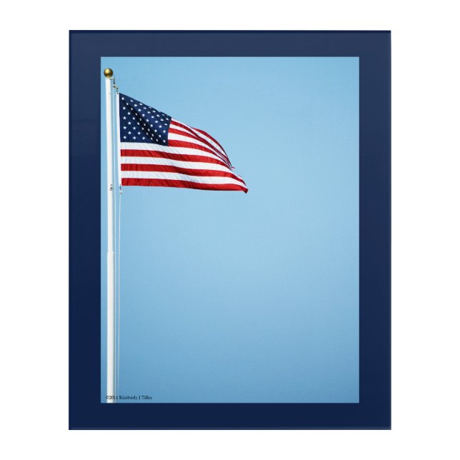 American Flag 2412 Acrylic Print (Front)