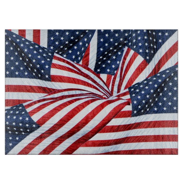 American Flag 2412 Cutting Board (Front)