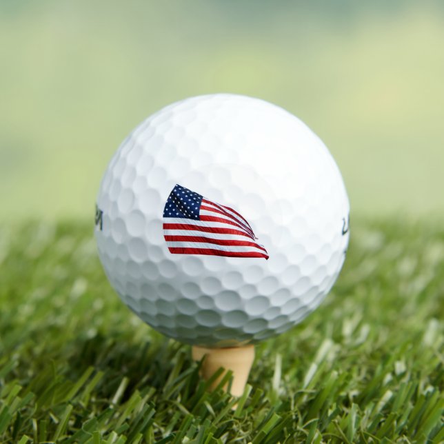 American Flag 2412 Golf Balls (Insitu Tee)
