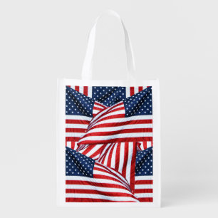 American Flag 2412 Grocery Bag