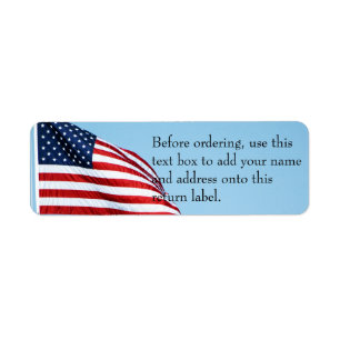 American Flag 2412 Label