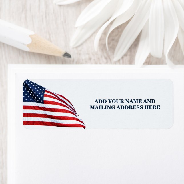 American Flag 2412 Label (Insitu)