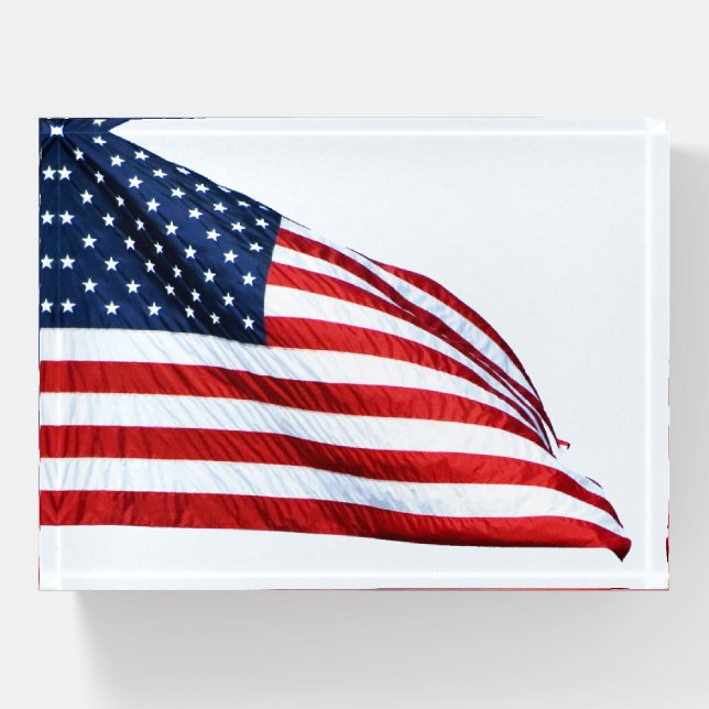 American Flag 2412 Paperweight (Front)