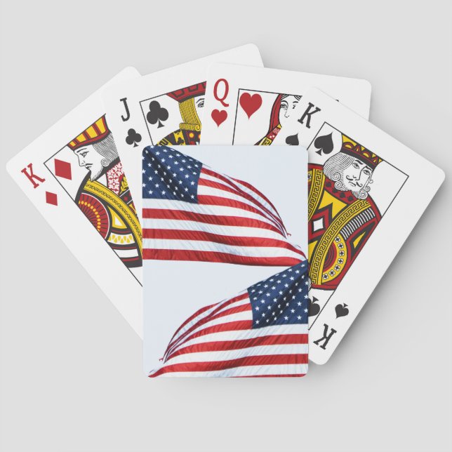 American Flag 2412 Poker Cards (Back)