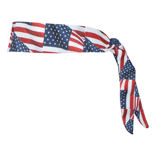 American Flag 2412 Tie Headband (Rotate 90)