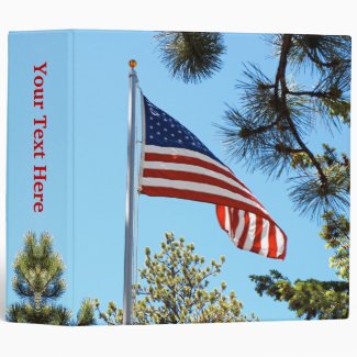 American Flag 2 inch Binder