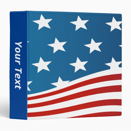 American Flag 3 Ring Binder