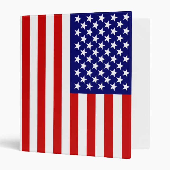 American flag 3 ring binder (Front/Inside)