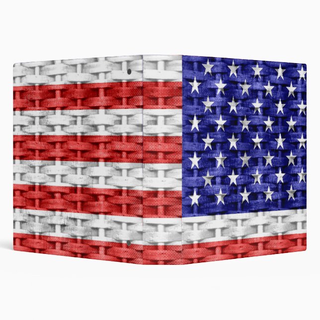 American Flag 4 3 Ring Binder (Background)