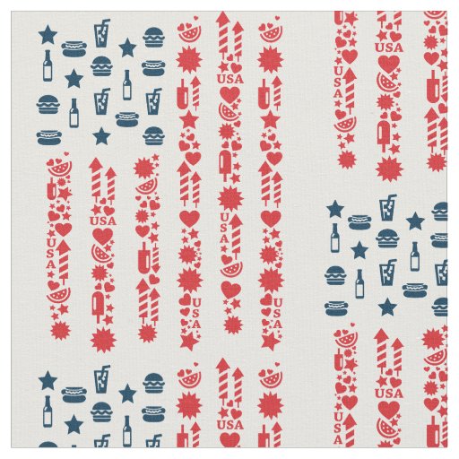 american flag 4th july picnic fabric