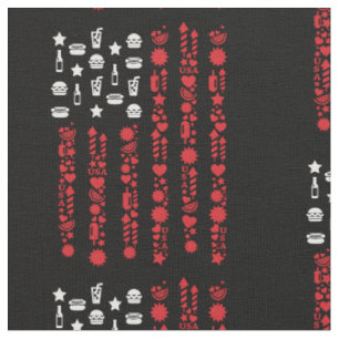 american flag 4th july picnic fireworks white fabric
