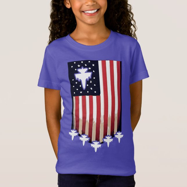 American Flag 4th of July-65079 T-Shirt (Front)