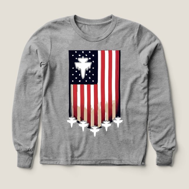 American Flag 4th of July-65079 Tri-Blend Shirts (Design Front)