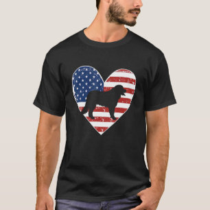 American Flag 4th of July Bernese Mountain Dad Mom T-Shirt