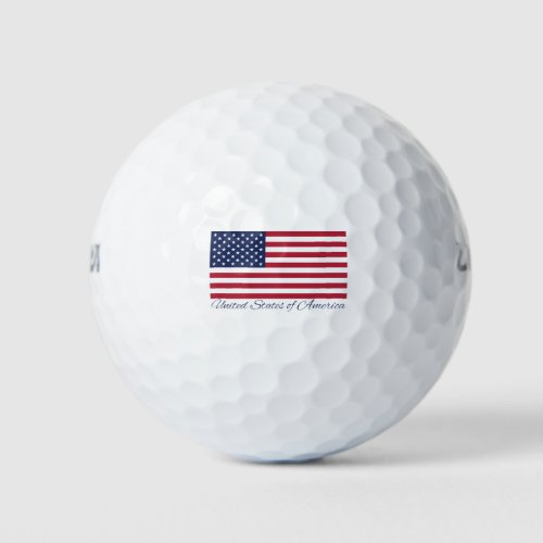 American Flag 4th of July Celebration Golf Balls
