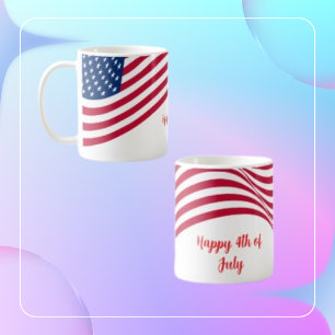 American Flag 4th of July  Coffee Mug