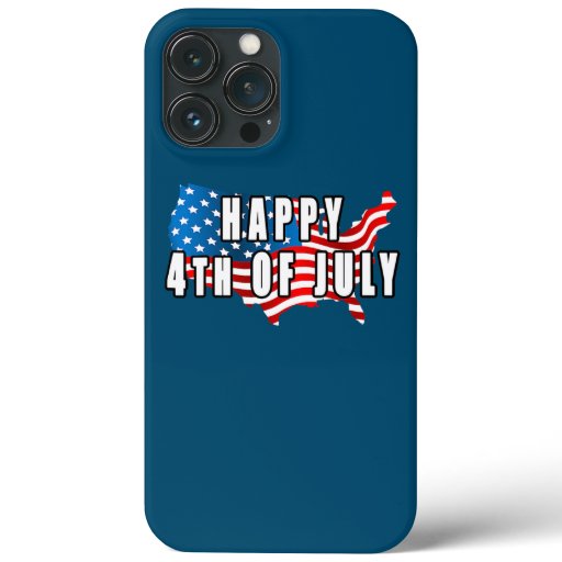 American Flag 4th Of July Independence Day Happy  iPhone 13 Pro Max Case