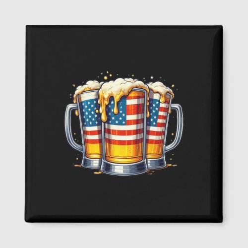 American Flag 4th Of July Men Women Drinking Usa  Magnet