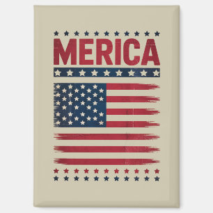 American Flag 4th of July Merica Magnet