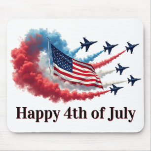 American Flag, 4th of July Mouse Pad