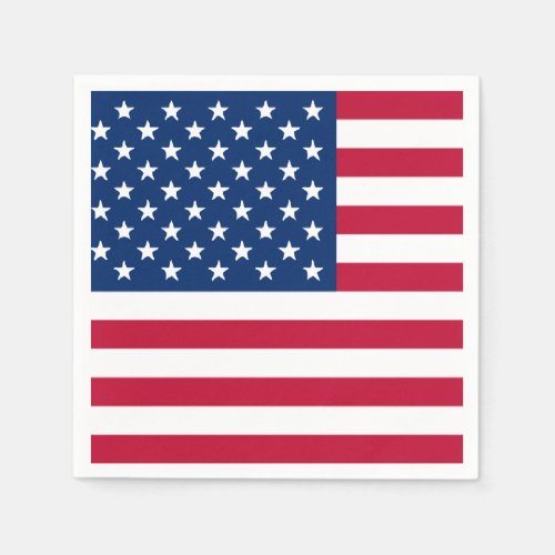 American Flag 4th of July Paper Napkin Set