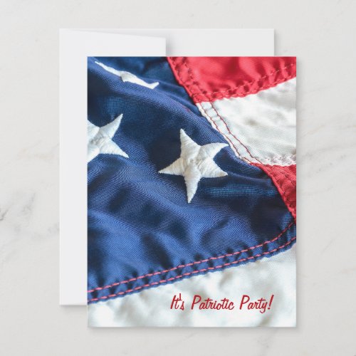 American Flag_4th of July Party Invitation