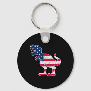 American Flag 4th Of July Patriotic Boys Gift Keychain