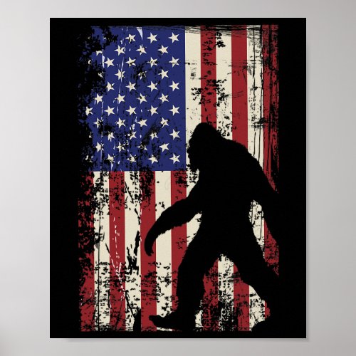 American Flag 4th Of July Patriotic  Poster