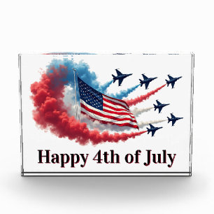 American Flag, 4th of July Photo Block