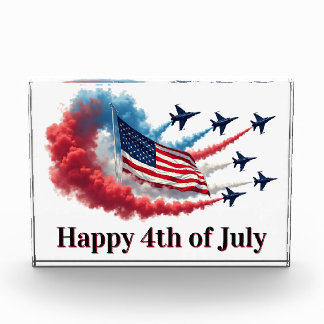 American Flag, 4th of July Photo Block