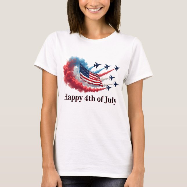 American Flag, 4th of July T-Shirt (Front)