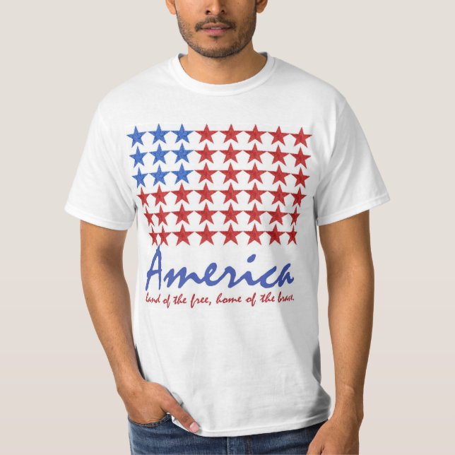 American Flag 4th of July T-SHIRT (personalize it) (Front)