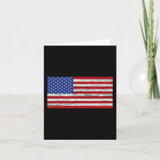 American Flag 4th Of July USA Patriotic Card