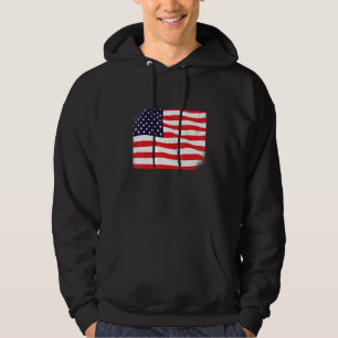 American Flag 4th Of July Usa Patriotic Independen Hoodie