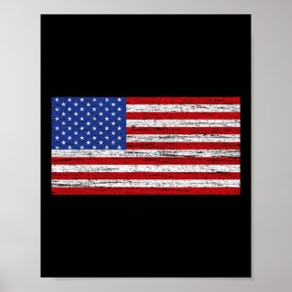 American Flag 4th Of July USA Patriotic Poster