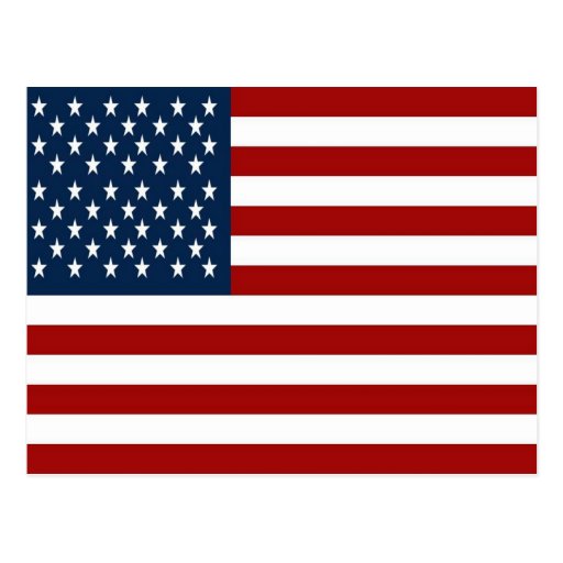 American Flag (50 Stars) Postcard | Zazzle