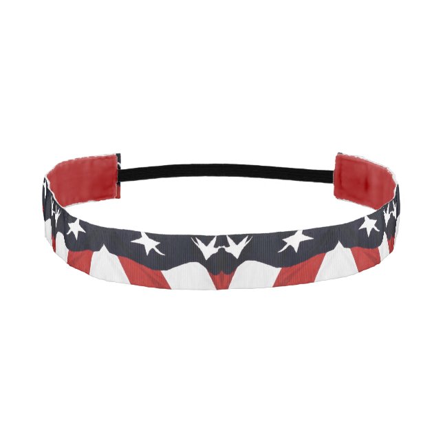American Flag Abstract Athletic Headband (Front)