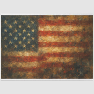 American Flag Abstract Flag Decoupage Paper 