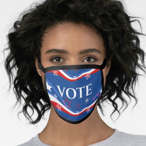 American flag abstract modern design face mask
