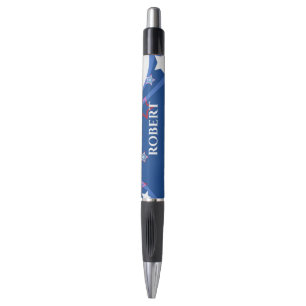 American flag abstract modern design pen
