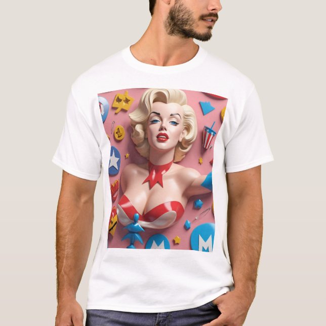 American Flag Abstract T-Shirt (Front)